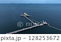 Aerial view crude oil tanker ship and tugboat, Global business import export freight shipping crude oil logistic transport international, Crude oil tanker ship industrial sea freight logistic maritime 128253672