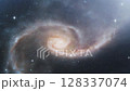 Fantastic galaxy and Milky Way starry sky - Outer space background video 128337074
