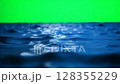 middle of the ocean on a green screen background - ai generated 128355229