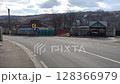 A Quiet Street Corner in a Beautiful Rural Landscape, Perfect for Exploration and Relaxation 128366979
