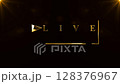 luxury gold live streaming logo animation green screen background 128376967