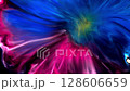 A Beautifully Colorful Abstract Fluid Design Showcasing Stunning Blue and Pink Swirls 128606659