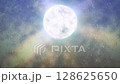 月亮和夜晚的天空運動循環背景圖形素材 128625650