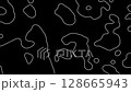 Fluid like movement of bacteria under a microscope, abstract background, cartoon outline animation 128665943