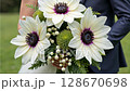wedding Bouquet with anemones and greenery. 128670698
