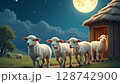 羊の群れ 128742900