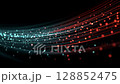 Tech Background with Glowing Lines and modern presentations 128852475