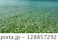 The clear turquoise blue sea is beautiful. 128857292