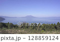 廻城跡から見る桜島の風景（霧島市） 128859124