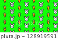 Rabbit and carrot pattern loop animation 128919591