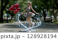 可愛舞者 128928194