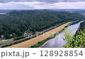 Saxon Switzerland view from above. 128928854