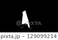Alpha channel. Chrome key. Concept of Butterfly wing flapping effect 129099214