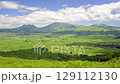 Mount Aso seen from Daikanbo with grassland in the foreground. Time lapse. 129112130