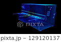 Hydraulic sheet metal bending machine. Bending Machine and Shaping. Close Up. 4K Resolution. 129120137