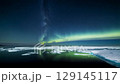 Aurora appearing above the drift ice 129145117