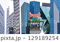 View of modern business skyscrapers glass and sky view landscape of commercial building in central city Singapore 129189254