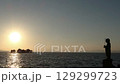 Sunset over Lake Shinji 129299723