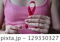 Breast Cancer Awareness concept, pink ribbon 129330327