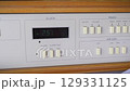 Switches near the pillow in a Japanese hotel 129331125