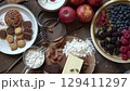 Preparing to make sweets (bird's-eye view) 129411297