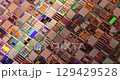 Silicon semiconductor wafer close-up. In electronics, a wafer also called a slice or substrate is a thin slice of semiconductor, a crystalline silicon, used for the fabrication of integrated circuits 129429528