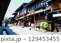Hida Takayama old townscape in summer [out of focus] 129453455