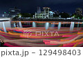 Floating Lanterns (1) [Light Trail] held in front of the Atomic Bomb Dome in Hiroshima on the night of August 6th 129498403