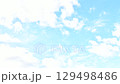Clouds flowing in the blue sky time lapse 129498486
