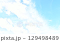 Clouds flowing in the blue sky time lapse 129498489
