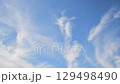Time lapse of cirrus clouds moving through the blue sky 129498490