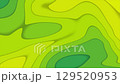 Fluid waves background, flat paper cut design 129520953