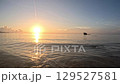 The sea, sky and sun at dawn 129527581