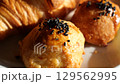 Croissants and small baked goods 129562995