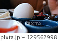 Turkish breakfast buffet on a table  129562998