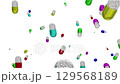 藥物膠囊醫療CG背景循環向下移動彩虹 129568189