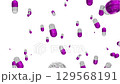 藥物膠囊醫療CG背景循環向下運動紫色粉紅色 129568191
