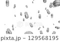 藥物膠囊醫療CG背景循環向下運動白色 129568195