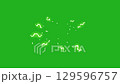 Lightning flashes effect on green screen 129596757