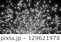 Looping background of sparks like erupting fireworks Grayscale 129621978