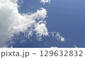 Snow-white fluffy clouds in a blue sky: animation for relaxation 129632832