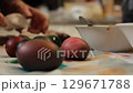 Video of multiple Colorful Easter Eggs 129671788