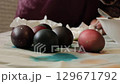 Video of multiple Colorful Easter Eggs 129671792