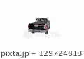 Black pickup truck isolated on white background 129724813