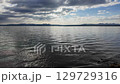 The shore of Lake Shinji in winter 129729316