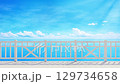 白いテラスと夏色の海 – 心地よい波音と夏の記憶, ループ, シームレス 129734658