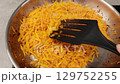 Grated carrot prepared as fresh ingredient for borscht 129752255