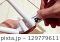 Close up video of plugging internet modem cable and 4G signal indicator lights, no face, clear shot for technology, communication, and connectivity concepts Close up video of plugging internet modem cable and 4G signal indicator lights, no face, clear shot for technology, communication, and connectivity concepts 129779611