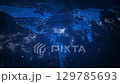 Highly detailed futuristic world map 129785693