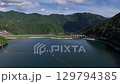 Miho Dam and Lake Tanzawa (aerial view), Yamakita Town, Minamiashigara District, Kanagawa Prefecture, Japan 129794385